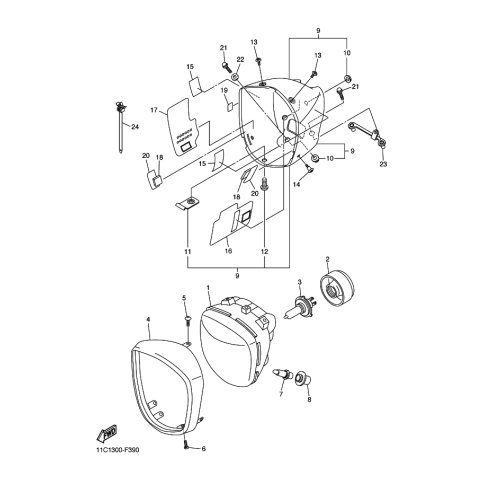 RINGKRANZ, SCHEINWERFER