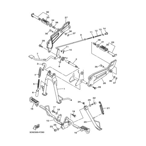 KONSOLE, FUSSRASTE 2