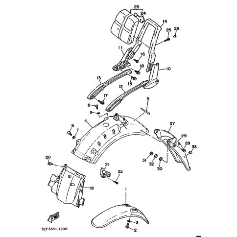 HINTERRAD-KOTFLUGEL KOMPL.