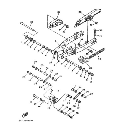 HINTERRADSCHWINGE KOMPL.