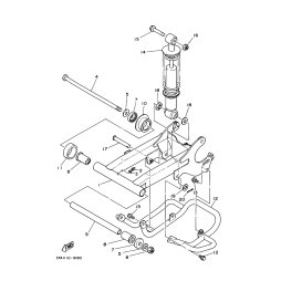 HINTERRADSCHWINGE KOMPL.