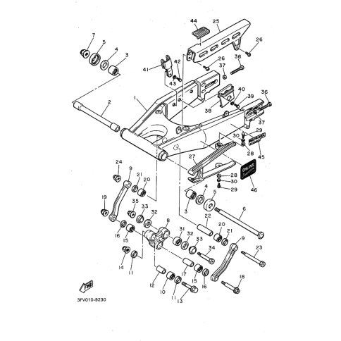 HINTERRADSCHWINGE KOMPL.