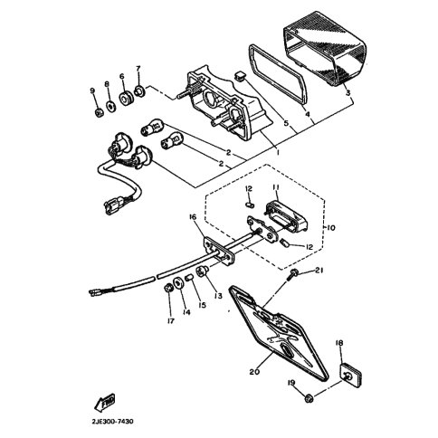 HINTERER REFLEKTOR KOMPL.