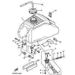 STUTZE, KRAFTSTOFFTANK 1