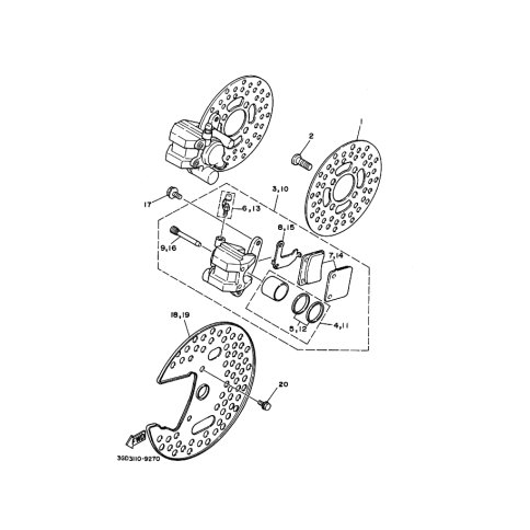 BREMSSATTEL KOMPL.(L)