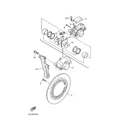 BREMSSATTEL KOMPL., HINTEN