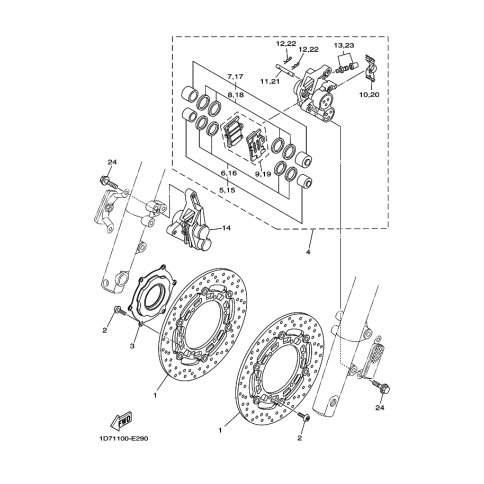 BREMSSATTEL-DICHTUNGSSATZ