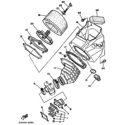 LUFTFILTERGEHAUSE KOMPL.