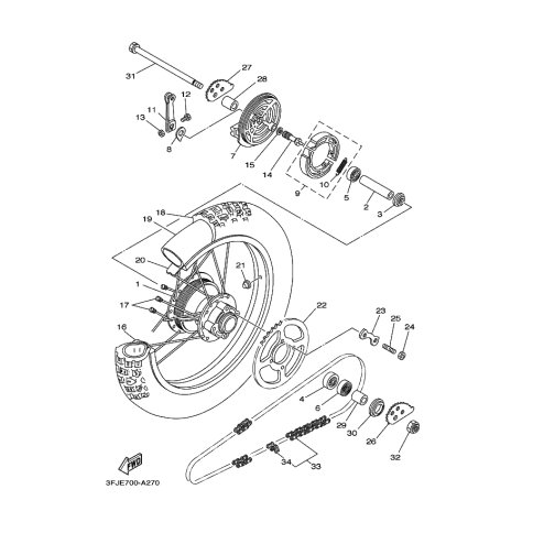 BREMSSCHUHSATZ 2