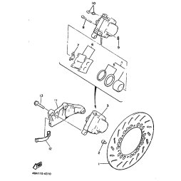 BREMSSATTEL KOMPL., HINTEN