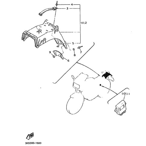 HINTERRADKOTFLUGEL KOMPL.