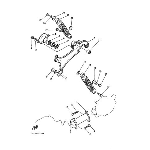 HINTERRADSCHWINGE KOMPL.