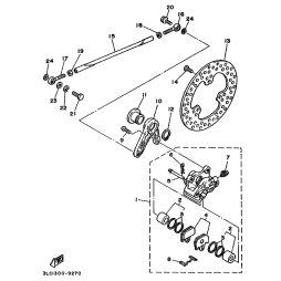 BREMSSATTEL KOMPL., HINTEN