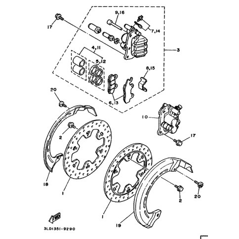 BREMSSATTEL KOMPL.(L)