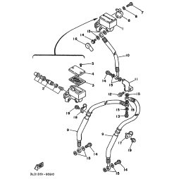 HALTER, BREMSSCHLAUCH 2