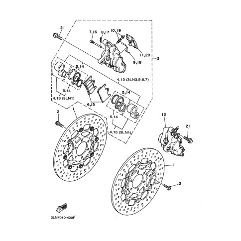 BREMSSATTEL KOMPL.(L)