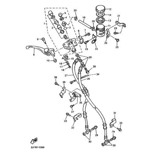 HALTER, BREMSSCHLAUCH 2
