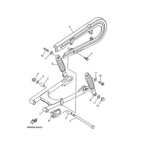 HINTERRADSCHWINGE KOMPL.