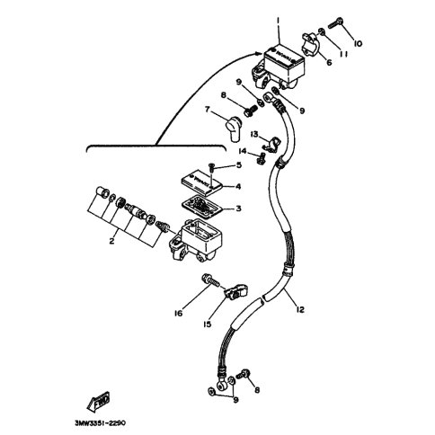 HALTER, BREMSSCHLAUCH 2