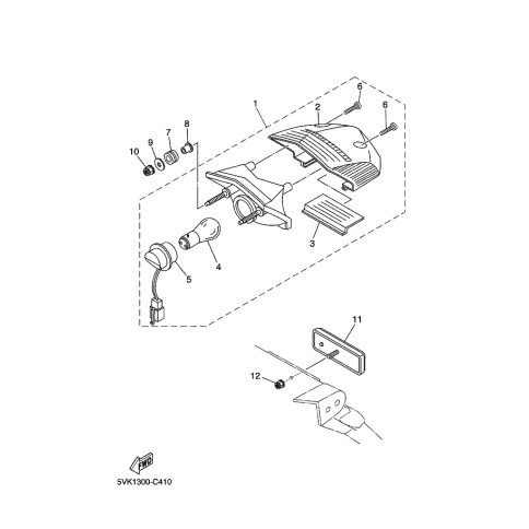 HINTERER REFLEKTOR KOMPL.