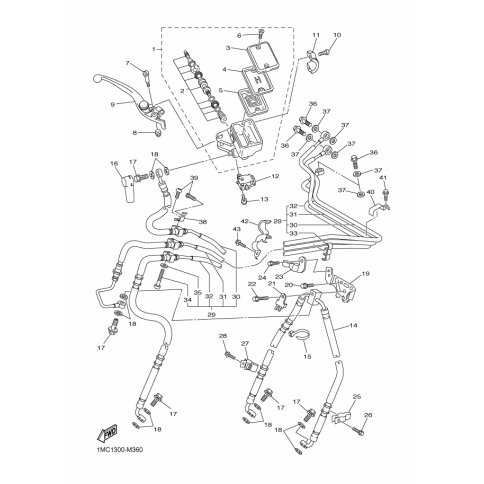 HALTER, BREMSSCHLAUCH 2
