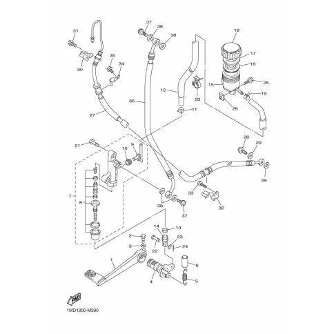 HALTER, BREMSSCHLAUCH 2