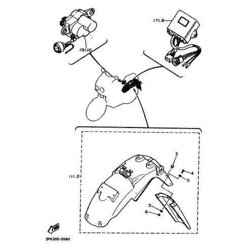 HINTERRADKOTFLUGEL KOMPL.