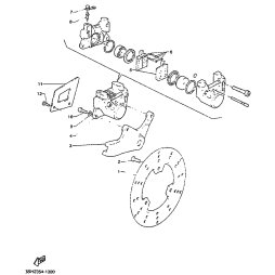 BREMSSATTEL KOMPL., HINTEN