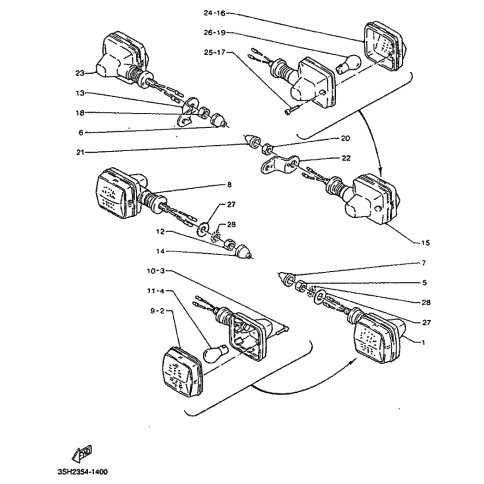 HINTERER BLINKER KOMPL. 1