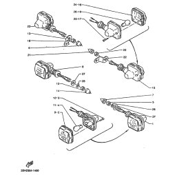 HINTERER BLINKER KOMPL. 2