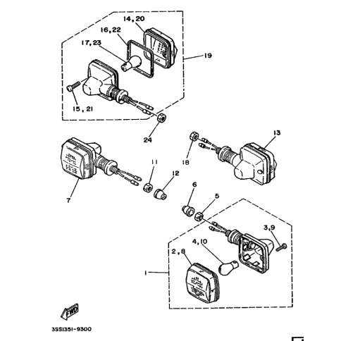 HINTERER BLINKER KOMPL. 1