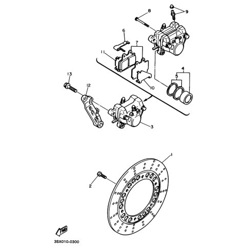 BREMSSATTEL KOMPL., HINTEN