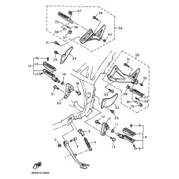 HINTERE FUSSRASTE KOMPL. 1