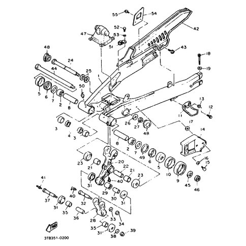 HINTERRADSCHWINGE KOMPL.