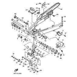 HINTERRADSCHWINGE KOMPL.