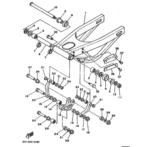HINTERRADSCHWINGE KOMPL.