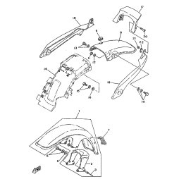 HINTERRAD-KOTFLUGEL KOMPL.