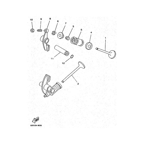 HALTER, VENTILFEDER