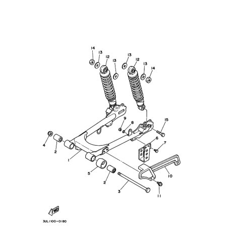 HINTERRADSCHWINGE KOMPL.